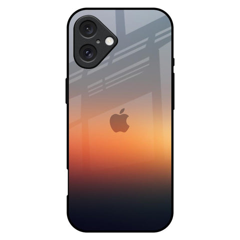 Aesthetic Orange Glossy Case for iPhone 16 Plus