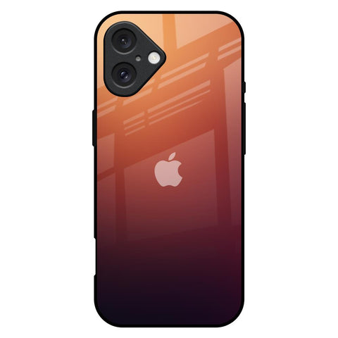 Sunset Background Glossy Case for iPhone 16 Plus