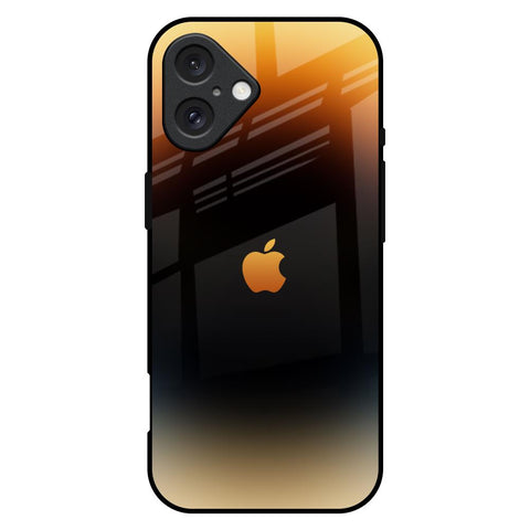 Grainy Yellow Glossy Case for iPhone 16 Plus