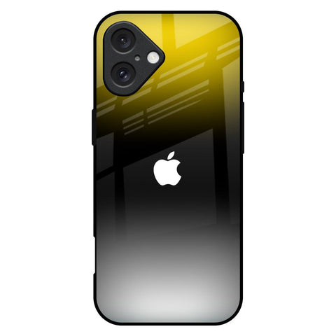 Yellow Shadow Glossy Case for iPhone 16 Plus