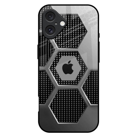 Hexagon Style Glossy Case For iPhone 16 Plus