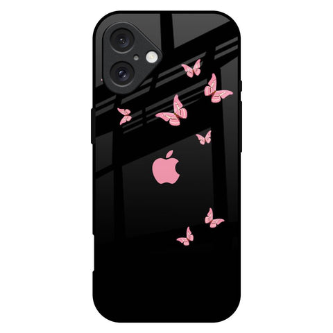 Fly Butterfly Glossy Case for iPhone 16 Plus