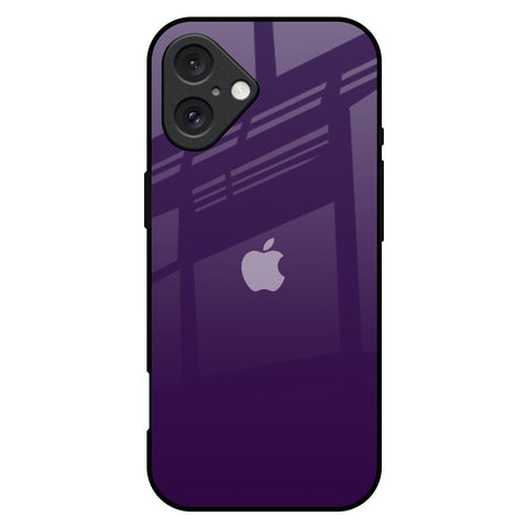 Dark Purple Glossy Case for iPhone 16 Plus