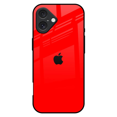 Blood Red Glossy Case for iPhone 16 Plus