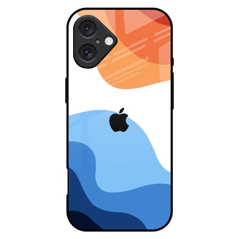 Wavy Color Pattern Glossy Case for iPhone 16 Plus