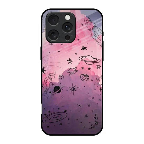 Space Doodles Glossy Case for iPhone 16 Pro