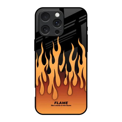 Fire Flame Glossy Case for iPhone 16 Pro