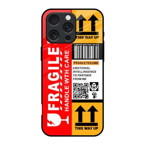 Handle With Care Glossy Case for iPhone 16 Pro