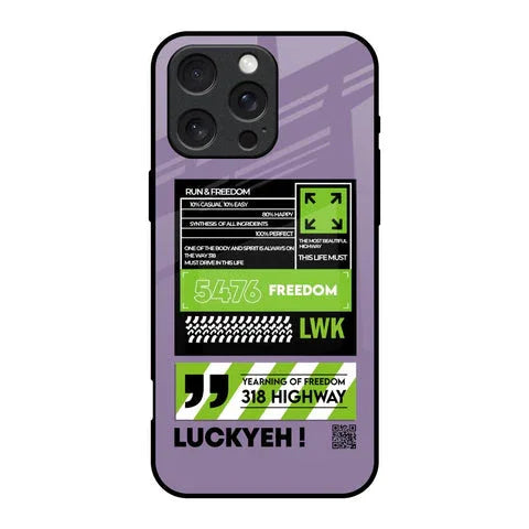 Run & Freedom Glossy Case for iPhone 16 Pro