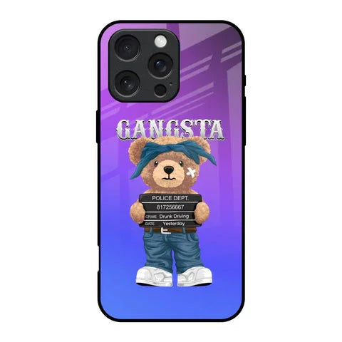Gangsta Bear Glossy Case for iPhone 16 Pro