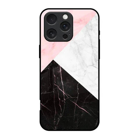 Marble Collage Art Glossy Case For iPhone 16 Pro
