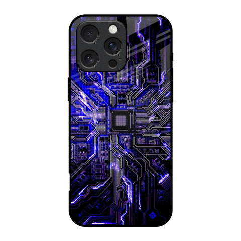 Techno Color Pattern Glossy Case For iPhone 16 Pro