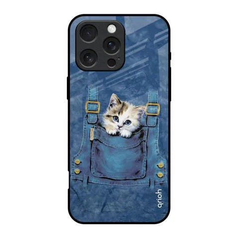 Kitty In Pocket Glossy Case For iPhone 16 Pro