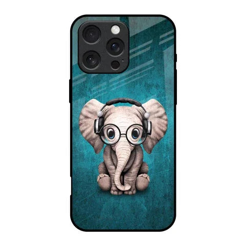 Adorable Baby Elephant Glossy Case For iPhone 16 Pro
