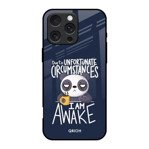 Struggling Panda Glossy Case for iPhone 16 Pro