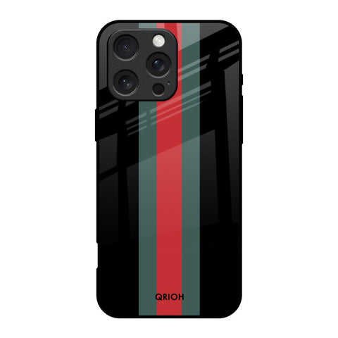 Vertical Stripes Glossy Case for iPhone 16 Pro