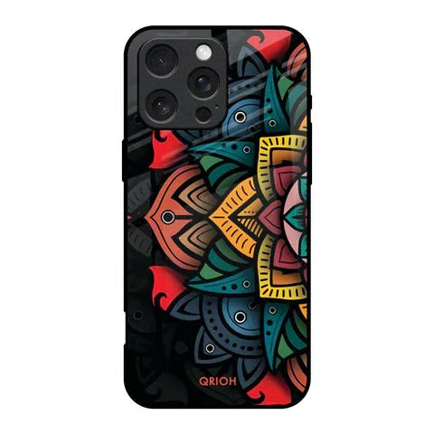 Retro Gorgeous Flower Glossy Case for iPhone 16 Pro