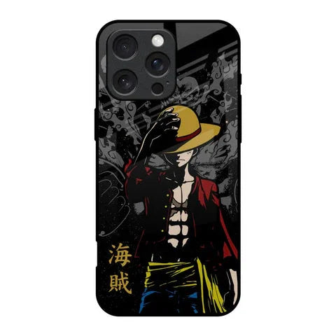 Dark Luffy Glossy Case for iPhone 16 Pro