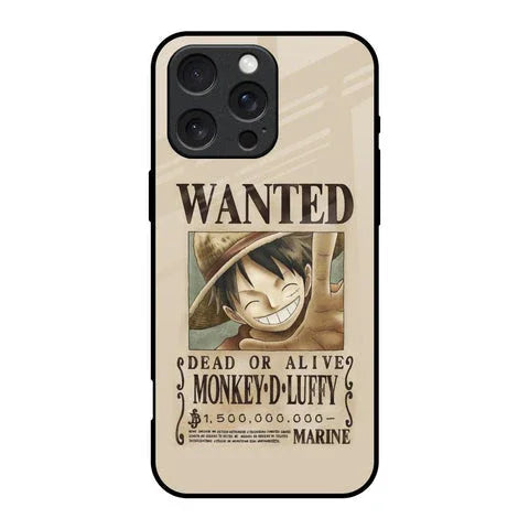 Luffy Wanted Glossy Case for iPhone 16 Pro