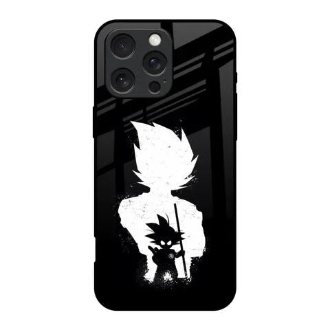 Monochrome Goku Glossy Case for iPhone 16 Pro