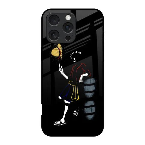 Luffy Line Art Glossy Case for iPhone 16 Pro