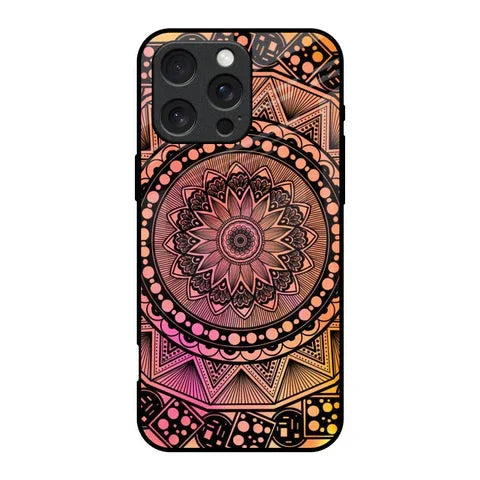 Floral Mandala Glossy Case for iPhone 16 Pro