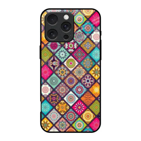 Multicolor Mandala Glossy Case for iPhone 16 Pro