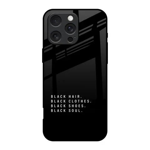 Black Soul Glossy Case for iPhone 16 Pro