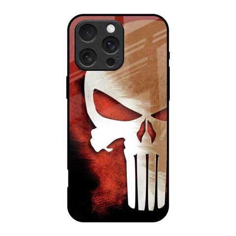 Red Skull Glossy Case for iPhone 16 Pro