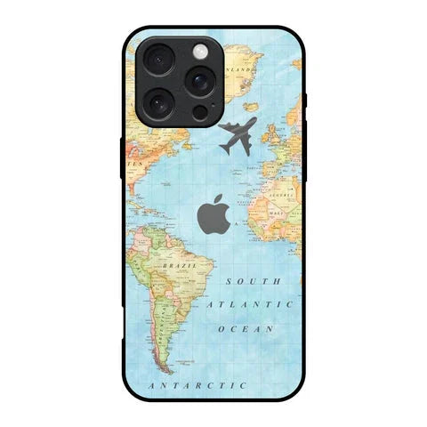 Fly Around The World Glossy Case for iPhone 16 Pro