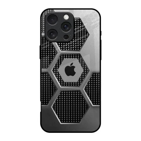 Hexagon Style Glossy Case For iPhone 16 Pro