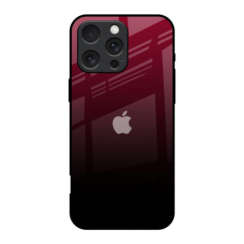 Wine Red Glossy Case For iPhone 16 Pro
