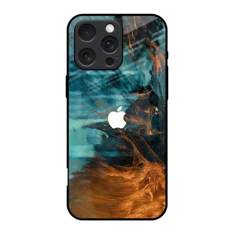 Golden Splash Glossy Case for iPhone 16 Pro
