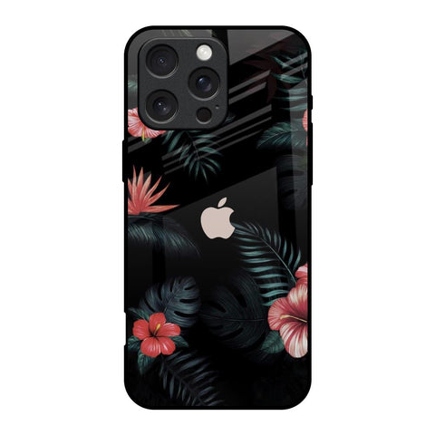 Tropical Art Flower Glossy Case for iPhone 16 Pro