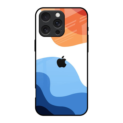 Wavy Color Pattern Glossy Case for iPhone 16 Pro