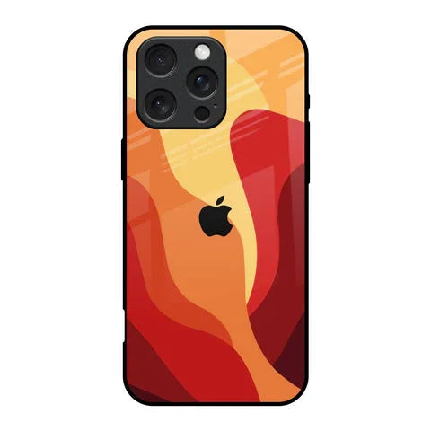 Magma Color Pattern Glossy Case for iPhone 16 Pro