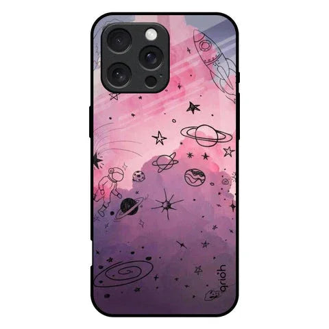 Space Doodles Glossy Case for iPhone 16 Pro Max
