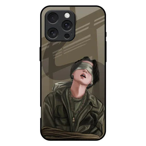 Blind Fold Glossy Case for iPhone 16 Pro Max
