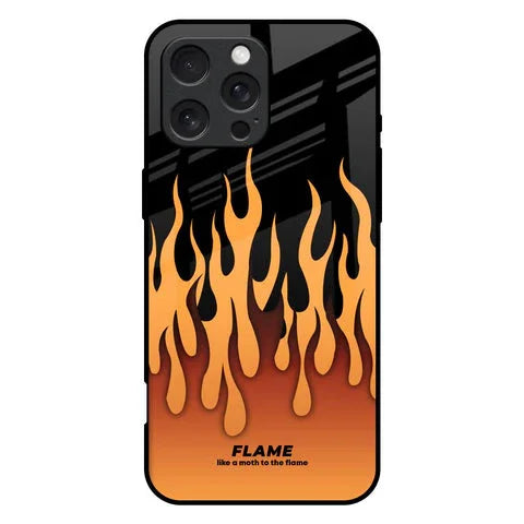 Fire Flame Glossy Case for iPhone 16 Pro Max