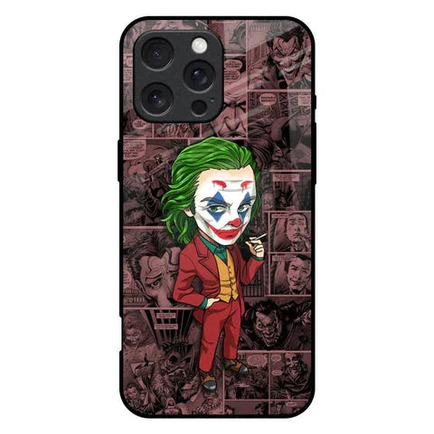 Joker Cartoon Glossy Case for iPhone 16 Pro Max