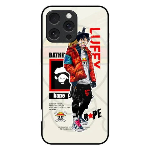 Bape Luffy Glossy Case for iPhone 16 Pro Max