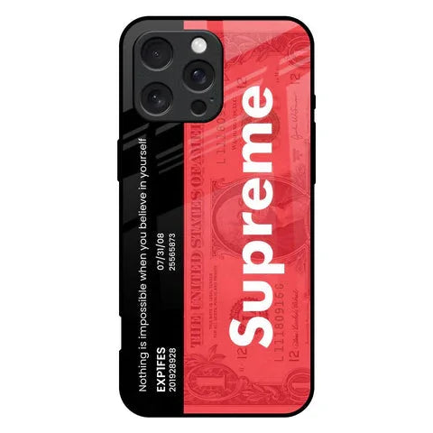 Supreme Ticket Glossy Case for iPhone 16 Pro Max