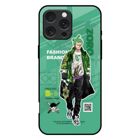 Zoro Bape Glossy Case for iPhone 16 Pro Max