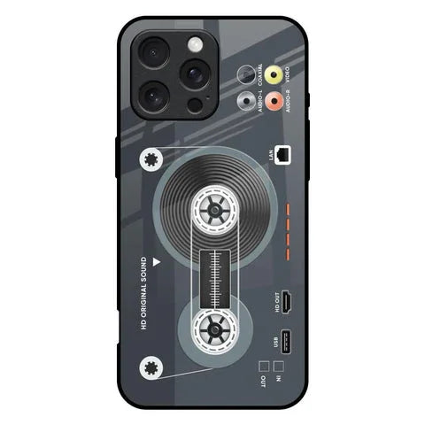 Retro Recorder Glossy Case for iPhone 16 Pro Max