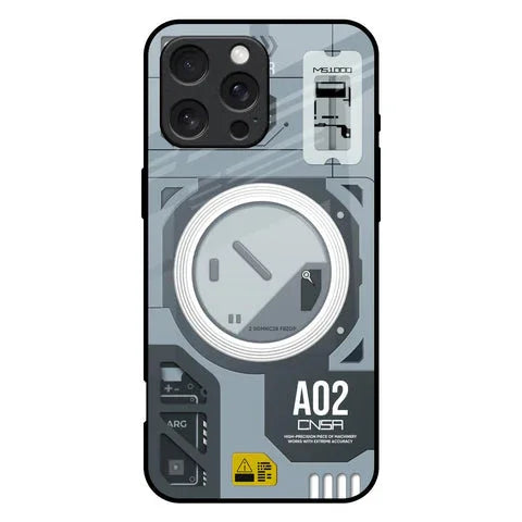 Modern Technology Glossy Case for iPhone 16 Pro Max