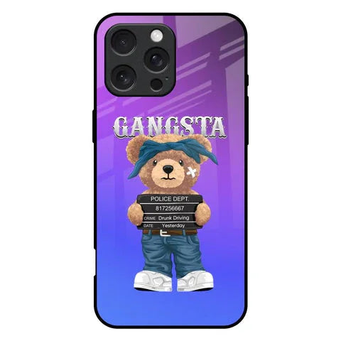 Gangsta Bear Glossy Case for iPhone 16 Pro Max