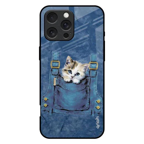 Kitty In Pocket Glossy Case For iPhone 16 Pro Max