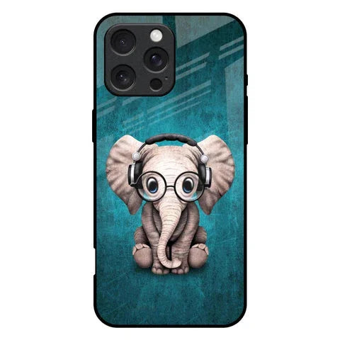 Adorable Baby Elephant Glossy Case For iPhone 16 Pro Max