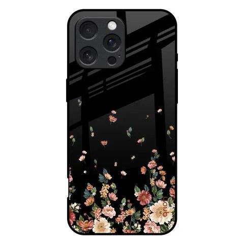 Floating Floral Print Glossy Case for iPhone 16 Pro Max