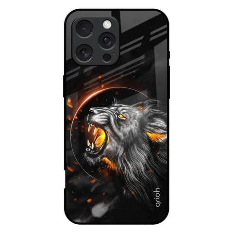 Aggressive Lion Glossy Case for iPhone 16 Pro Max